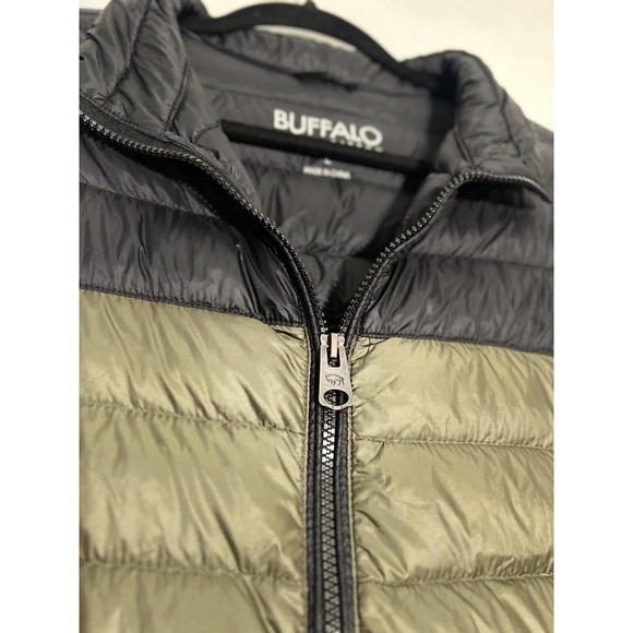 Buffalo David Bitton Down Jacket Size Large Packable Channel Quilt Puffer - Picture 5 of 10